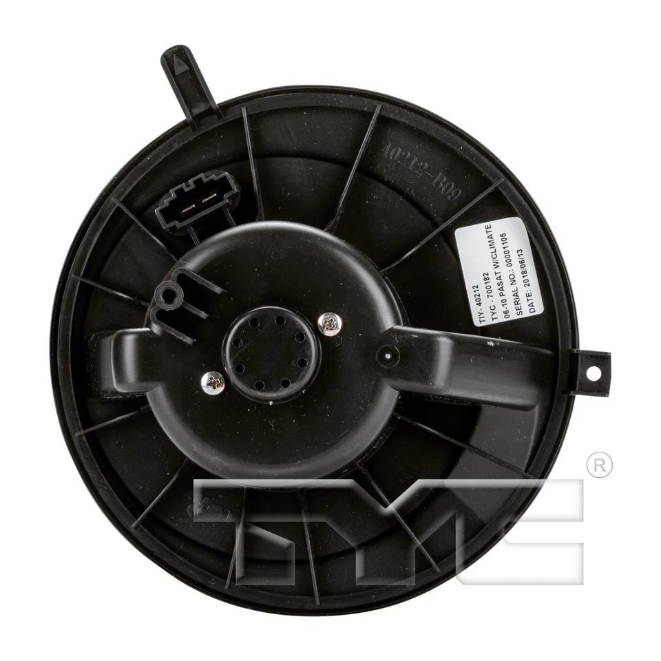For 2017-2018 Volkswagen Tiguan Limited HVAC Blower Motor Front TYC - Image 3 of 4