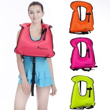 Inflatable Swim Vest Adjustable Swim Life Saving Vest Floating Swimming Jackets