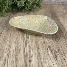 Retro Ashtray Multicolored Confetti Plastic Arway Manufacturing Corp Brooklyn NY