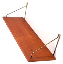 Vintage Mid Century Danish modern Design Teak Regal Wand Bord 50 60er Jahre /AB