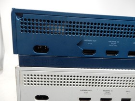 Lot of 5 Microsoft Xbox One S Model 1681 White Blue Consoles For Parts or Repair