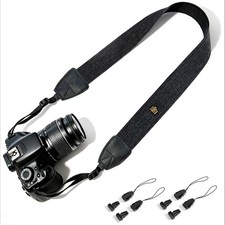 Camera Strap, Adjustable Neck  Shoulder Strap 57.5inch, Black Herringbone
