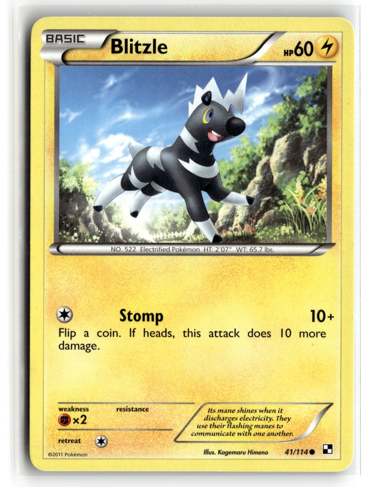 41/114-Blitzle (41)-Common NM-Black and White (BLW)