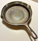 Griswold #8 (704A) Cast Iron chrome/nickel finish skillet Erie Nice