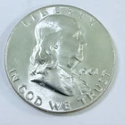 New Listing1961 D Franklin Half Dollar 90% Silver AU ABOUT UNCIRCULATED DETAILS  #8009