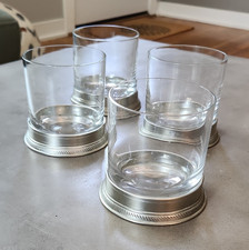 Set of 4 MATCH Pewter Luisa Rocks Glasses Cry...
