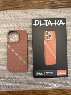 PITAKA iPhone 16 Pro Edge Case Happiness Rides In [Amber] (PitaTap )
