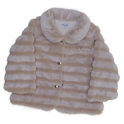 Absorba, Winterjacke, Mädchen, Größe: 100, Beige/Weiß, Polyester, Plüsch #Gpf