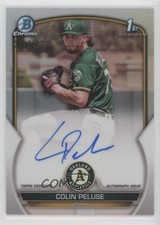 2023 Bowman Chrome Prospect Refractor 341/499 Colin Peluse #CPA-CPE Auto 0c6