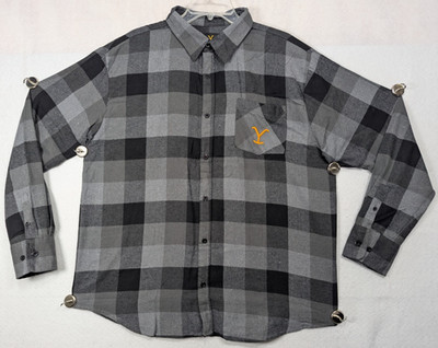 Yellowstone - Dutton Ranch - Flannel Shirt - Gray / Black Long Sleeve - Size 2XL