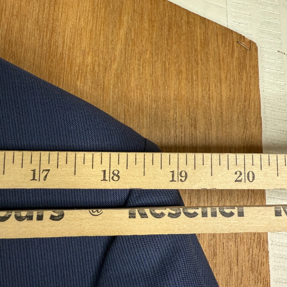 Traje Tom James Para Hombre 44L Azul Marino 2 Botones Holanda Lana Jerez Lona Pantalón 40x30 Foto 4 de 4