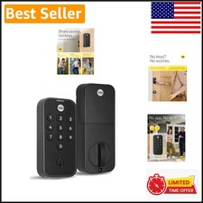 Black Suede Keypad Deadbolt with Back-Lit Keypad for Easy Entry Security