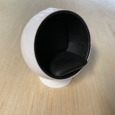 1:12 Scale Ball Chair, Miniature Mid Century Modern Egg Chair, Dollhouse 