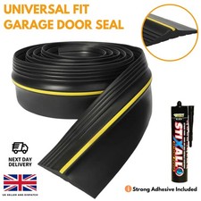 Garage Door Seal 3m Long Piece With Adhesive Rubber Garage Draught Excluder