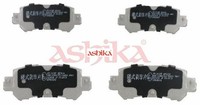 Ashika 51-03-313 Bremsbelagsatz FüR Scheibenbremse Bremsbelagsatz FüR Mazda