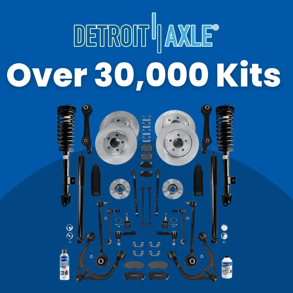 Detroit Axle Front Rear Drilled Rotors Brake Pads for Buick Regal Intrigu - Image 2 of 4