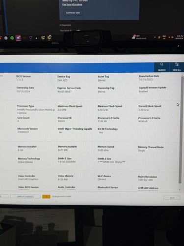Dell OptiPlex 3000 Thin Client Pentium N6005 64GB/8GB/ThinOS (TAL Included)
