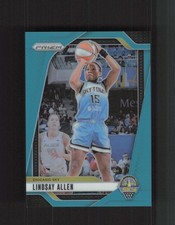 2024 Panini Prizm WNBA #107 Lindsay Allen Teal Prizms #/49
