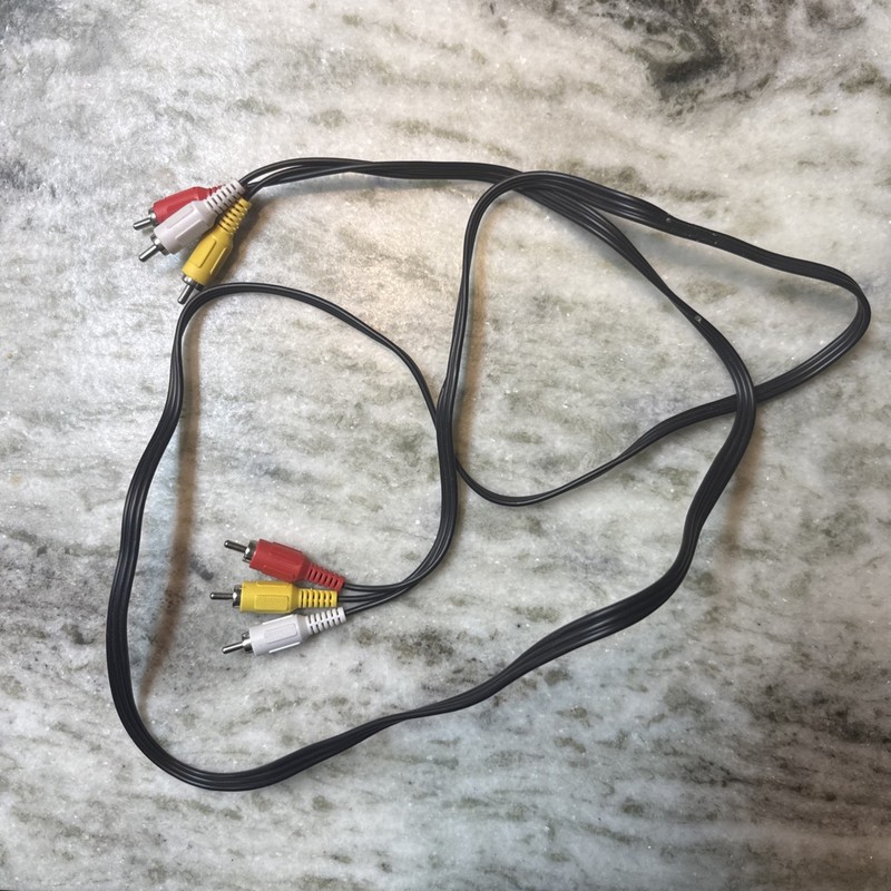 2 Audio Video Splitter Cable 3 RCA Male Jack to 3 RCA Male Jack 5ft Cable