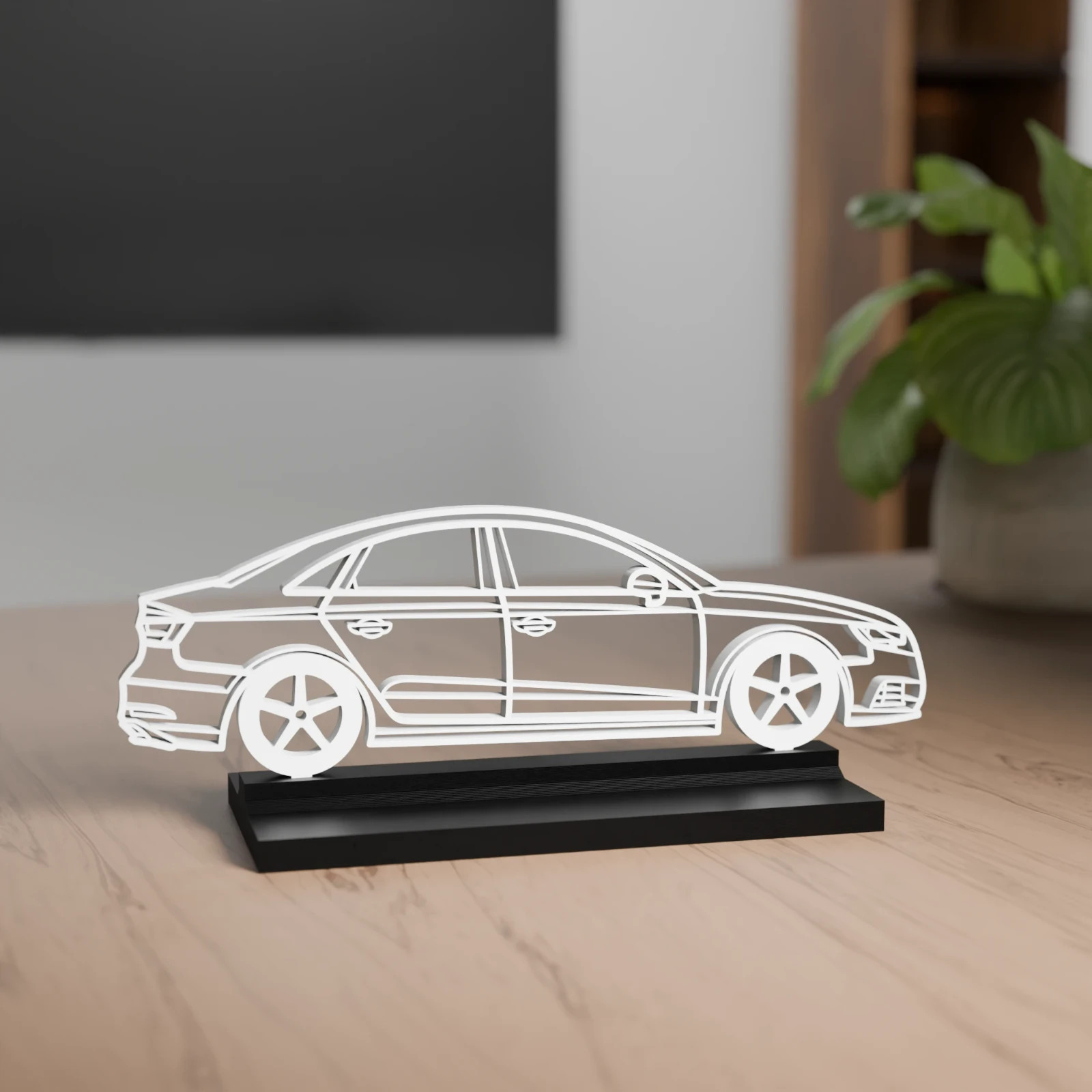 Decorazione 3D modello berlina A3 - regalo per gli amanti dell'auto foto 2