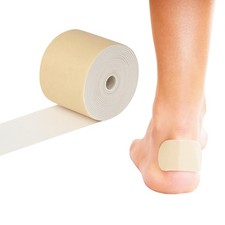 Rolyan Moleskin Roll, 2" x 5 Yards, Latex, Padding with Paper x 5 Yards