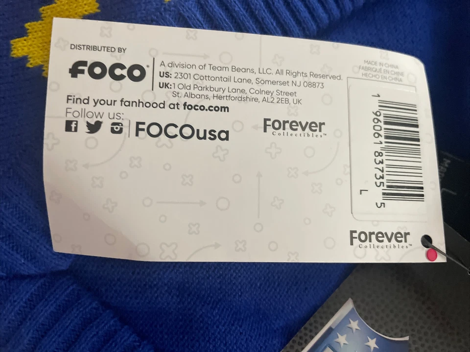 Suéter FOCO Forever Mujer Grande NFL Los Angeles Rams Feo Estampado Foto 3 de 4