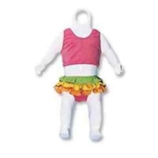 White Plastic Infant Toddler Form Hanging Hollow Back Mannequin NEW