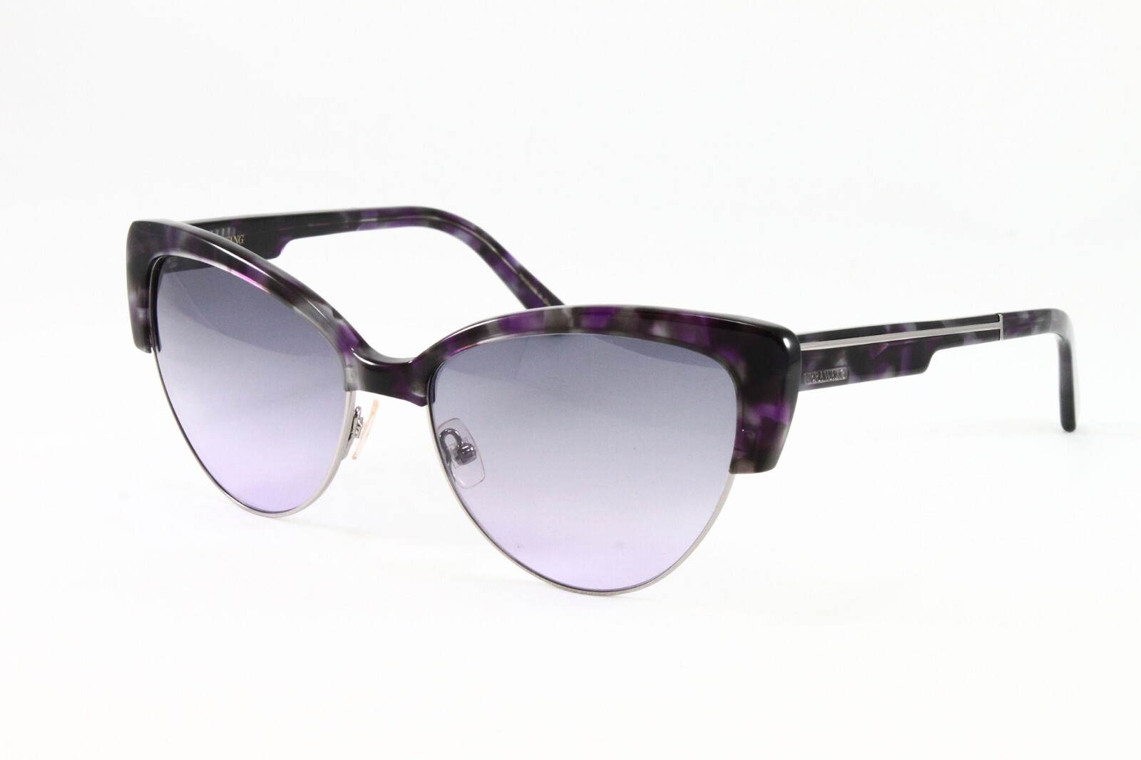 Vera Wang Amethyst Tortoise Cat Eye Sunglasses V443 57mm New-image