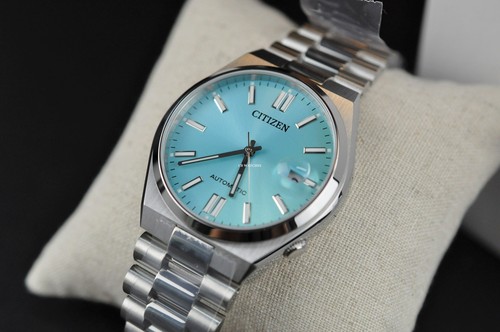 Citizen Automatic ice Blue Sapphire Glass Mens Watch NJ0151-88M - Picture 3 of 12