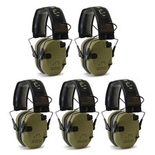 Walker's Razor Slim Electronic Shooting Muffs 5-Pack, OD Green - American Flag