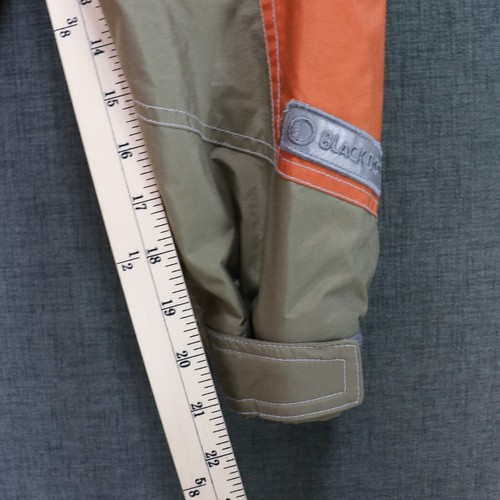 Black Dot Waterproof Snowboard Ski Jacket Boy's XL Hooded Orange Khaki - Picture 7 of 16