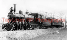 Toledo-Detroit RR #16 4-4-0 with Train circa 1915 New 5x8 Photo
