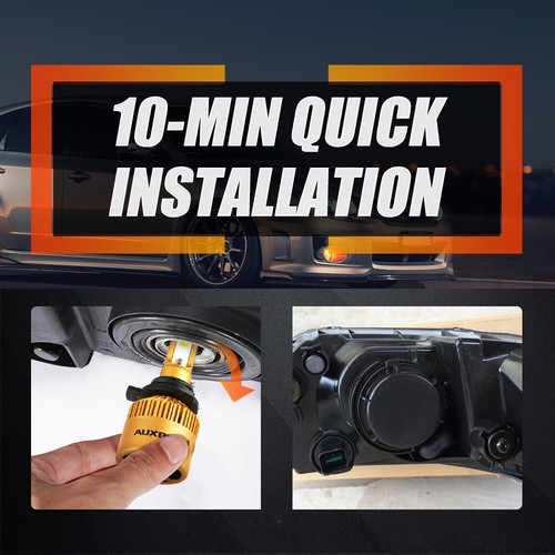 AUXBEAM LED Headlight Bulbs Conversion Kit 9006 HB4 Low Beam Bright White 6500K - Foto 10 di 12