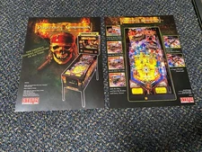 2 STERN 2006 FACTORY ORIGINAL PIRATES OF THE CARIBBEAN  PINBALL FLYERS
