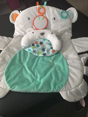 bear tummy time mat