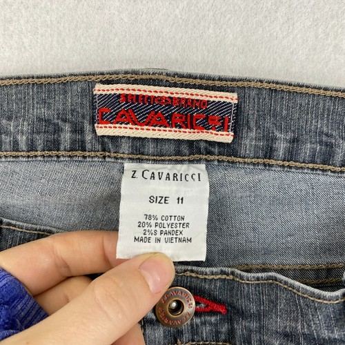 Z. Cavaricci Bootcut Denim Jeans Women's 11 Gray 5-Pocket Low Rise Cotton Blend - Picture 3 of 8