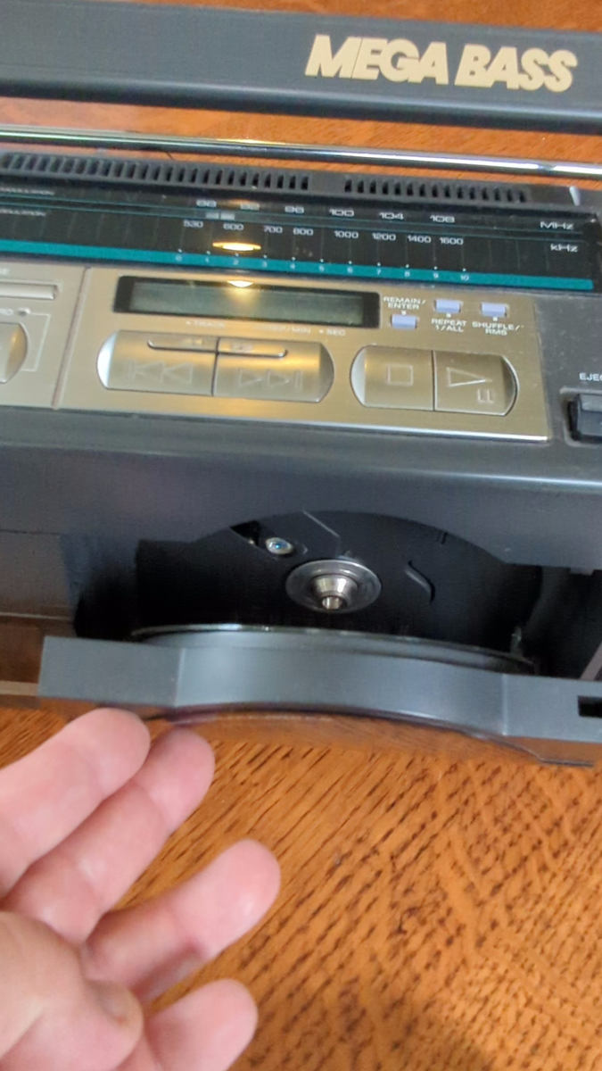 1989 Sony CFD-D77 FM/AM CD Cassette Corder Boombox, Very Clean