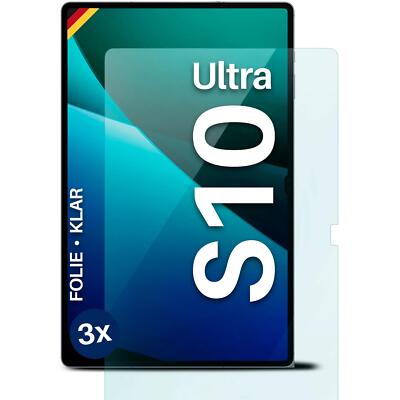 3x Schutzfolie für Samsung Galaxy Tab S10Ultra Displayschutz flexibel kein Glas
