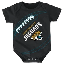 Jacksonville Jaguars NFL Outerstuff Newborn Black "Fanatic" Football Creeper