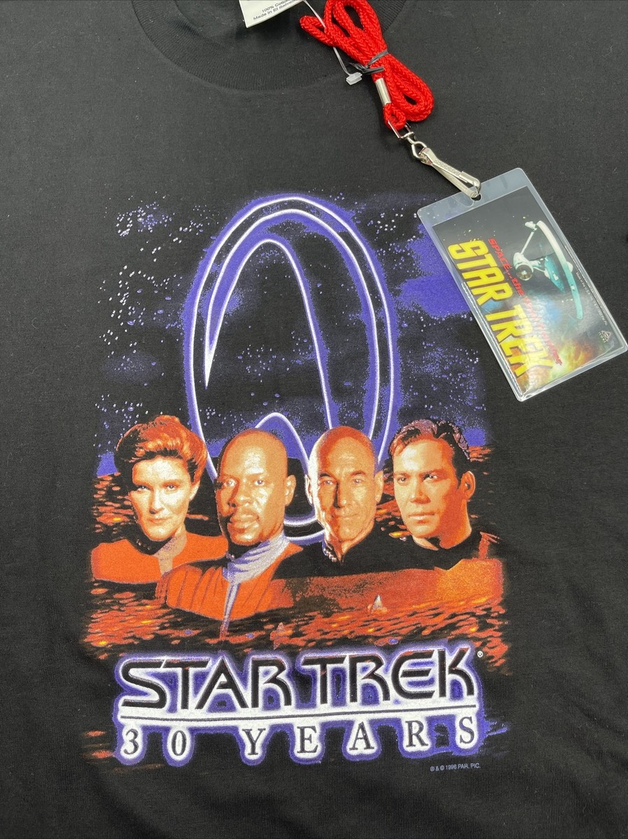 Vintage 90s Star Trek 30th Anniversary T Shirt Mens Size XL Dead 
