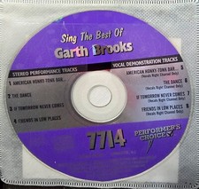 7714 GARTH BROOKS PERFORMER'S CHOICE KARAOKE CDG LOT VA SOUND CHOICE