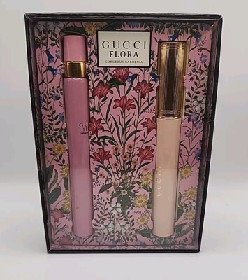 Gucci Flora Gorgeous Gardenia 10ml Eau De Parfum Spray & Mascara L'Obscur Set