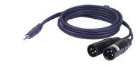 Dap Audio FL46 - Adapterkabel 3M 1X Miniklinke Stereo 2X Xlr 3-Pol. Male
