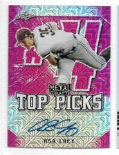 2020 Leaf Metal Draft XRC Asa Lacy Draft Picks Red Auto Autograph TP-AL1 SN 4/5