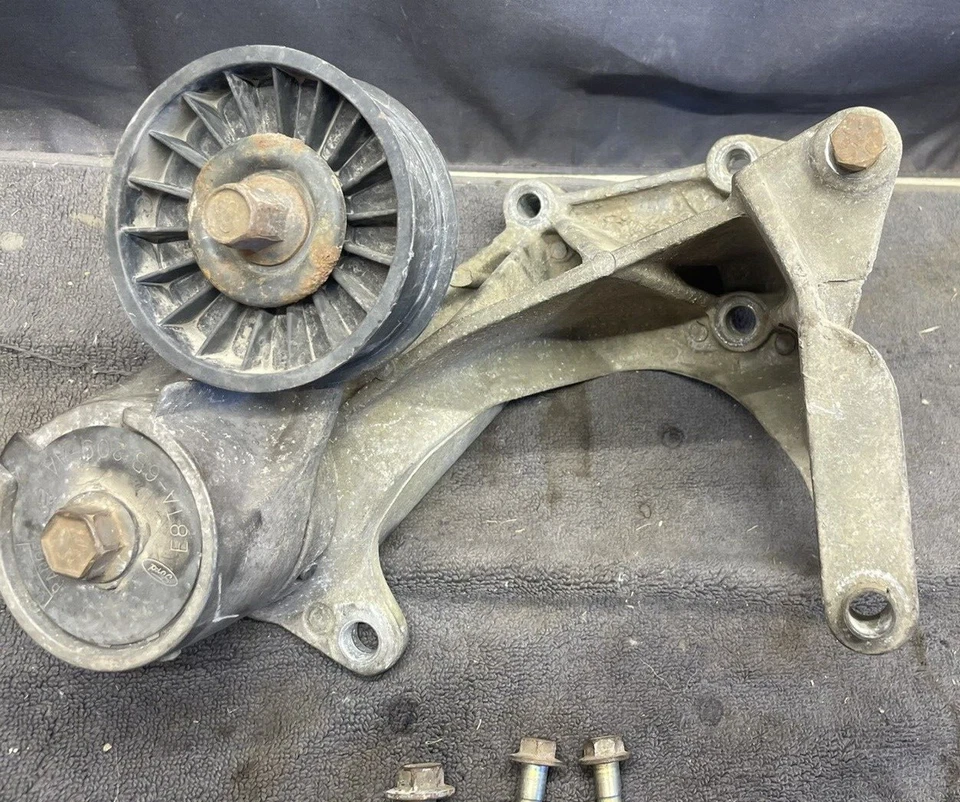 88 - 97 FORD F250 F350 5.0 5.8 ALTERNADOR Y SOPORTE BOMBA DE AIRE SMOG E7TA-10239-FA Foto 3 de 4