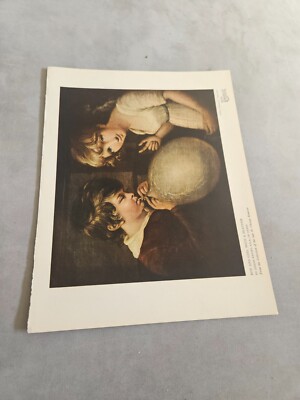 TPEEP347 MAGAZINTELLER 11X8'' JUNGE UND MÄDCHEN MIT EINER BLASE - JOSEPH WRIGHT A.R.A.