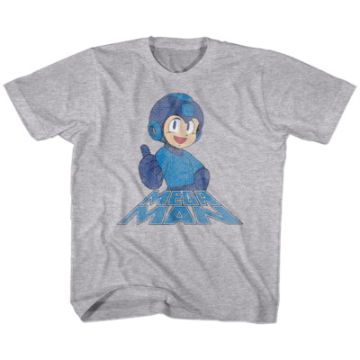 Mega Man Thumbs Up Capcom Video Game Youth T Shirt Gamer Merch | eBay