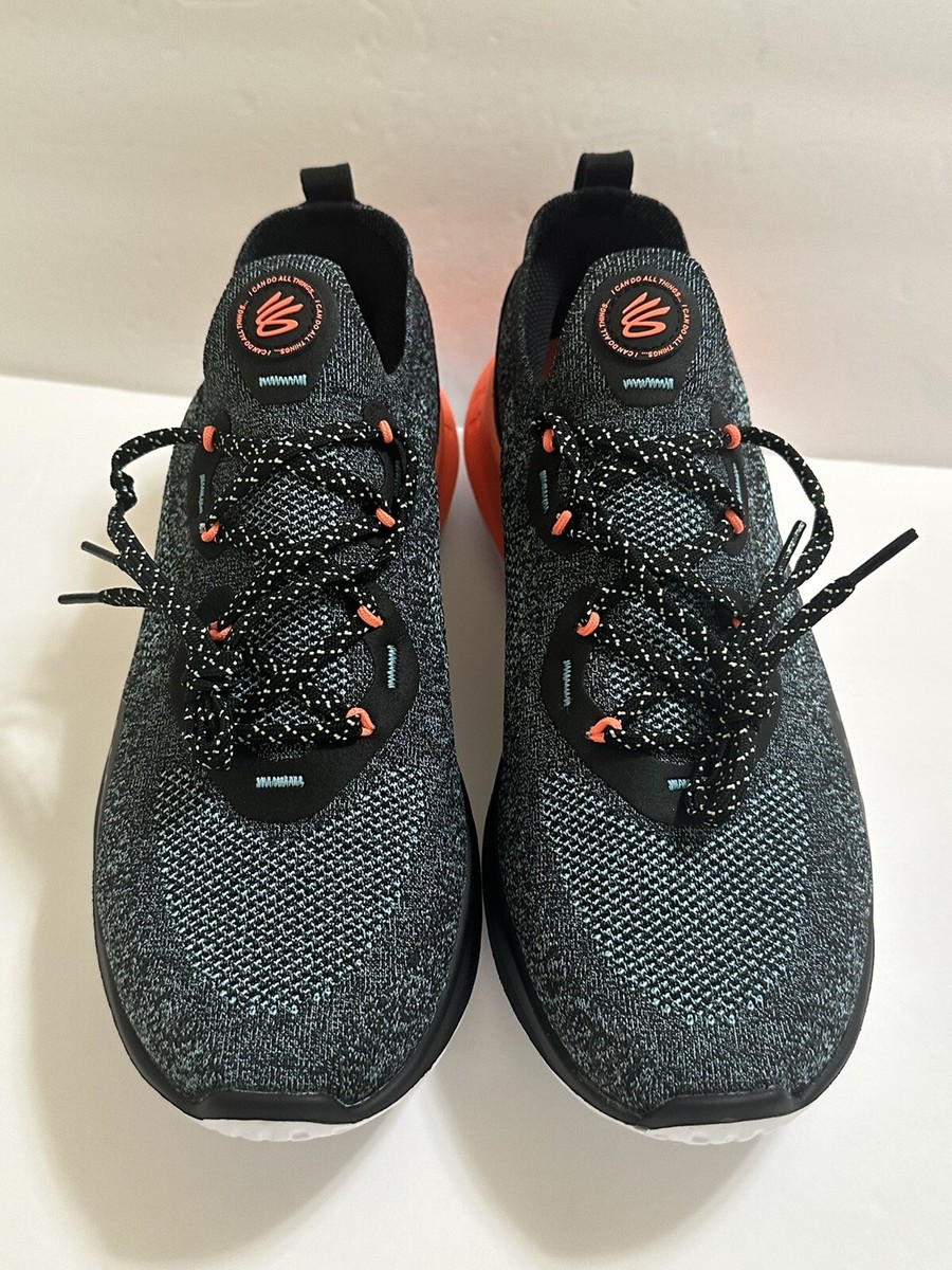 Size 10.5 - Under Armour Curry Flow Go Black Fresco Blue