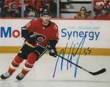 Calgary Flames Noah Hanifin Signed Autographed 8x10 NHL Photo COA #3