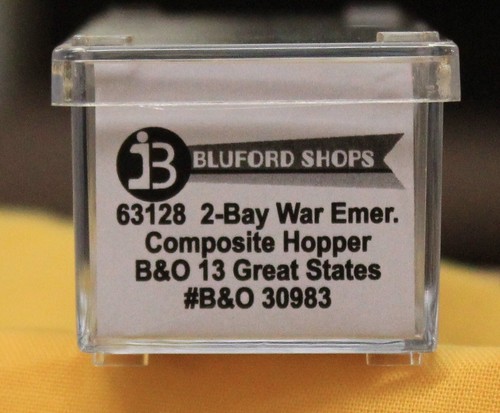 Scala N - BLUFORD SHOPS 63128 BALTIMORE & OHIO Tramoggia composita di emergenza a 2 alloggiamenti - Foto 3 di 4